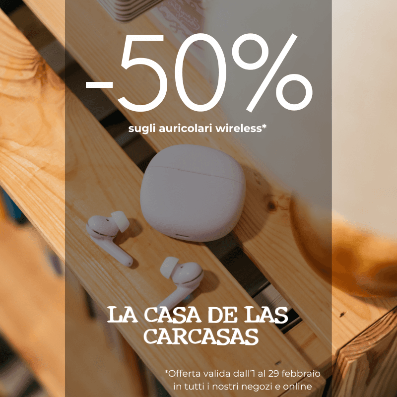 -50% sugli auricolari wireless da La Casa de las Carcasas